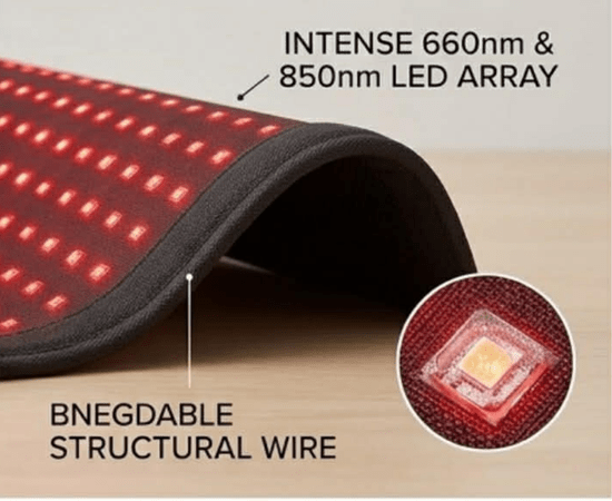 Red Light Therapy Pad - VléraRed Light Therapy PadVléraRed Light Therapy Pad - VléraRed Light Therapy PadVléraUS plug